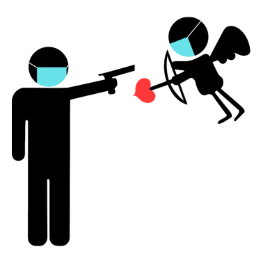 Zoom image Valentine i fare - Corona-versjon