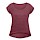thumbnail Frauen T-Shirt mit gerollten Ärmeln Vorne Bordeauxrot meliert