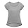 thumbnail Frauen T-Shirt mit gerollten Ärmeln Vorne Grau meliert