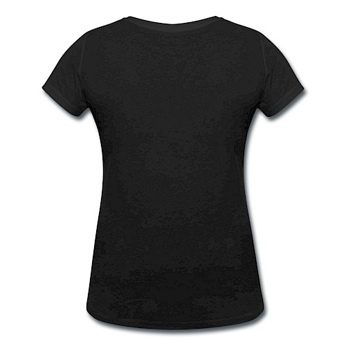 T-shirt bio col V Stanley & Stella Femme Hinten noir