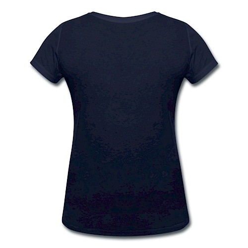 T-shirt bio col V Stanley & Stella Femme Hinten bleu marine