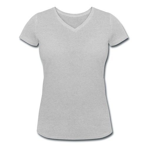 T-shirt bio col V Stanley & Stella Femme Vorne gris chiné