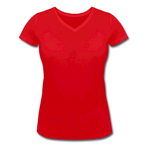 T-shirt bio col V Stanley & Stella Femme Vorne rouge