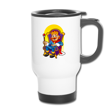 Corona  - Re con corona sul trono Divertente umorismo per bambini