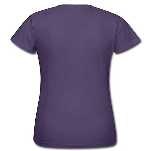 Frauen T-Shirt Hinten Dunkellila