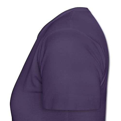 Frauen T-Shirt Links Dunkellila