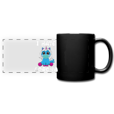 Corona  - Eenhoorn met gezichtsmasker - ik haat Corona