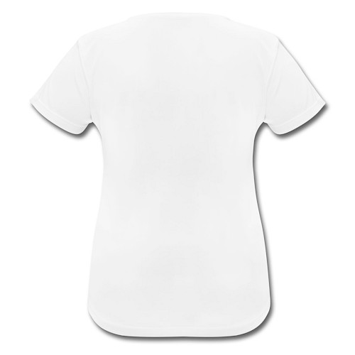 Frauen T-Shirt atmungsaktiv Hinten Weiß