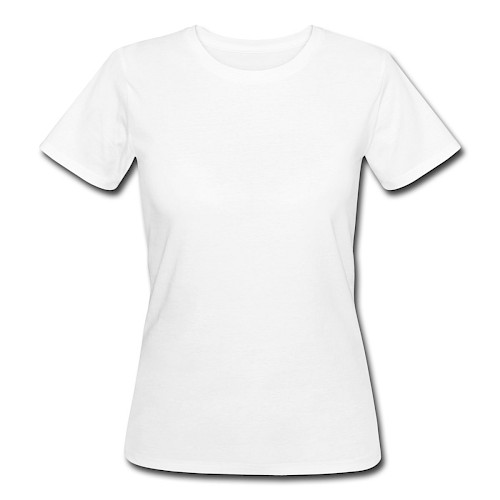 Frauen Bio-T-Shirt Vorne Weiß