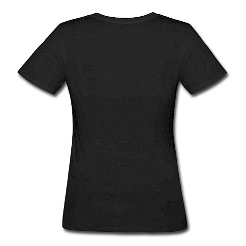 Women's Organic T-Shirt Hinten black