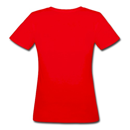 Women's Organic T-Shirt Hinten red