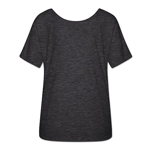 Lässig geschnittenes Frauen T-Shirt von Bella + Canvas Hinten Anthrazit