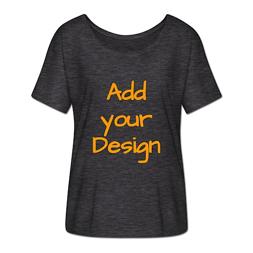 Lässig geschnittenes Frauen T-Shirt von Bella + Canvas Anthrazit