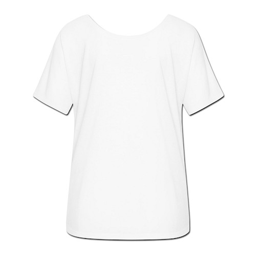 Ledigt skuren T-shirt dam från Bella + Canvas Hinten vit