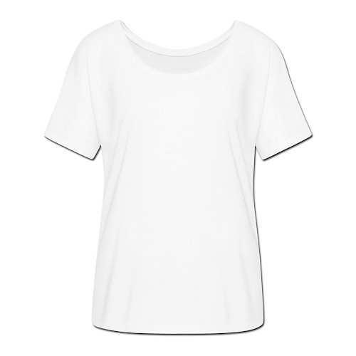 Ledigt skuren T-shirt dam från Bella + Canvas Vorne vit