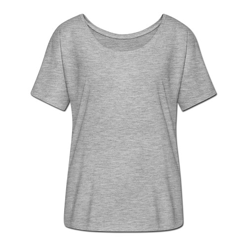 Ledigt skuren T-shirt dam från Bella + Canvas Vorne gråmelerad