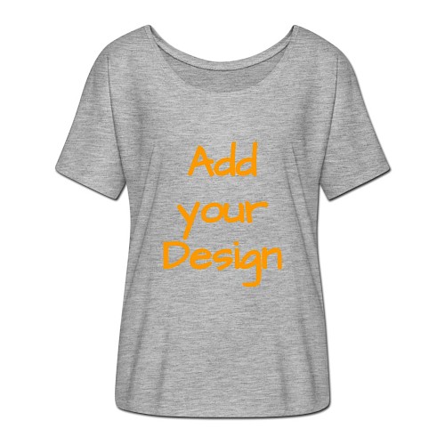 Ledigt skuren T-shirt dam från Bella + Canvas gråmelerad