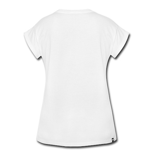 T-shirt oversize Femme Hinten blanc