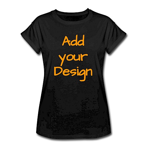 T-shirt oversize Femme noir