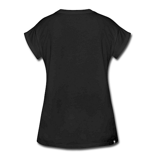 T-shirt oversize Femme Hinten noir