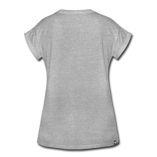 T-shirt oversize Femme Hinten gris chiné