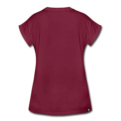 T-shirt oversize Femme Hinten bordeaux