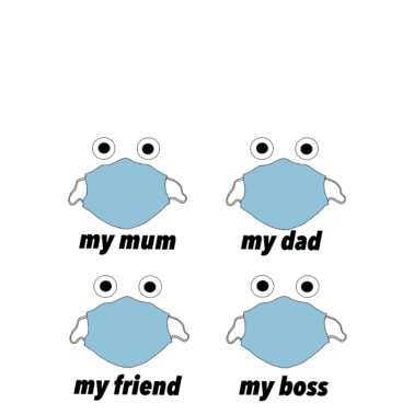 Zoom image Corona kasvot