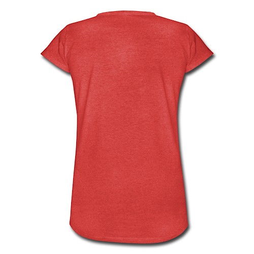 T-shirt vintage Femme Hinten rouge chiné
