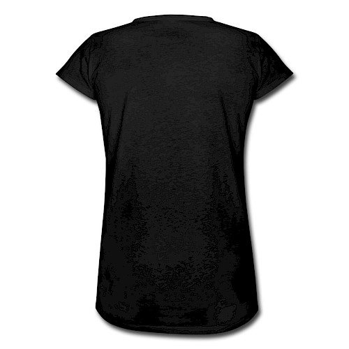 T-shirt vintage Femme Hinten noir