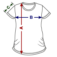 Women's Pregnancy T-Shirt  Size overview