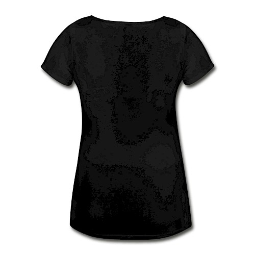 Vrouwen zwangerschap-T-shirt Hinten zwart