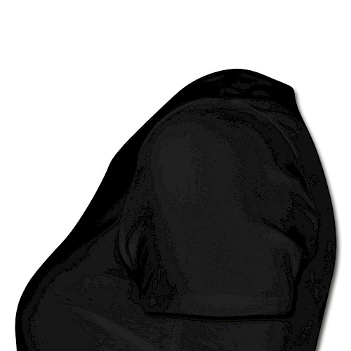 Vrouwen zwangerschap-T-shirt Links zwart