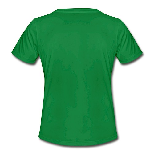 Frauen Funktions-T-Shirt Hinten Kelly Green