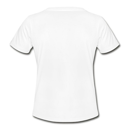 Functioneel T-shirt voor vrouwen Hinten wit