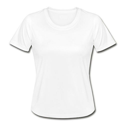 Functioneel T-shirt voor vrouwen Vorne wit