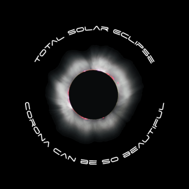 Zoom image Corona kan prachtige Totale Zonsverduistering Zon zijn