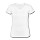 thumbnail Klassisches Frauen-T-Shirt mit V-Ausschnitt Vorne Weiß