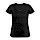 thumbnail Klassisches Frauen-T-Shirt mit V-Ausschnitt Vorne Schwarz