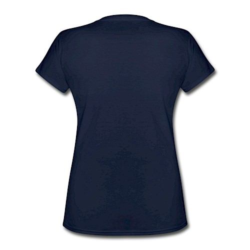 T-shirt classique col V Femme Hinten marine