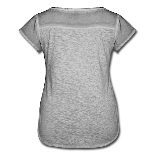 Women's Ruffle T-Shirt Hinten vintage grey