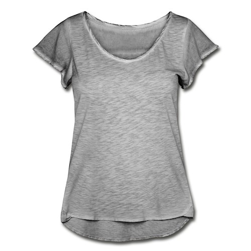 Women's Ruffle T-Shirt Vorne vintage grey