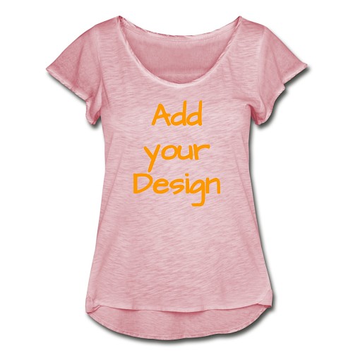 Women's Ruffle T-Shirt vintage rose