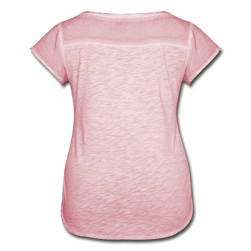 Women's Ruffle T-Shirt Hinten vintage rose