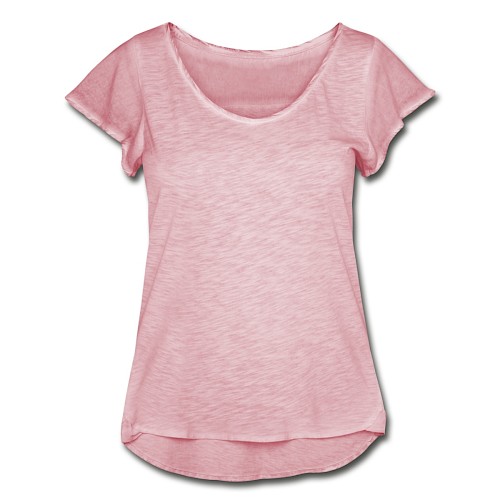 Women's Ruffle T-Shirt Vorne vintage rose