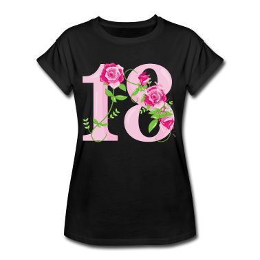 18. Geburtstag  - 18. Geburtstag Zahl Rosen Volljährig