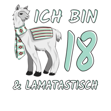 Zoom image 18. Geburtstag Lama Geschenk 18 Jahre lamatastisch