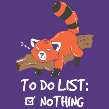 Zoom image Red Panda Cute Lazy Woodland Animal To Do List