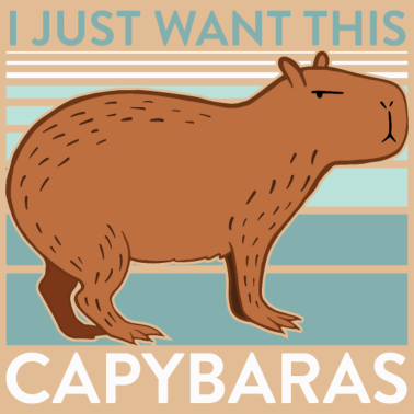 Zoom image Motyw Capibara dla właścicieli gryzoni Capibara