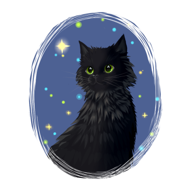 Zoom image Czarny Kot Gwiazdy Hollyleaf Thistle Liść Gwiazdy