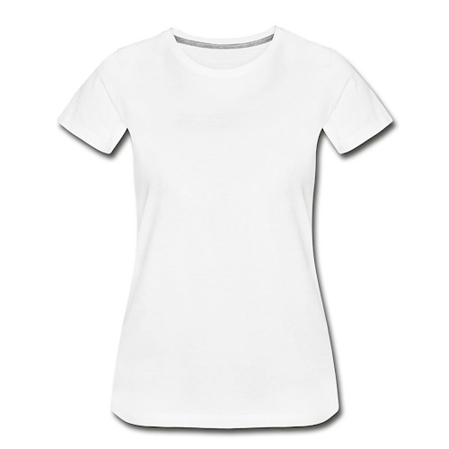 Frauen Premium Bio T-Shirt Vorne Weiß